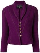 Chanel Vintage Tweed Boucle Jacket - Purple