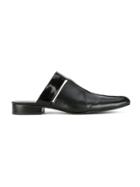 Gloria Coelho Leather Mules - Black