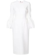 Roksanda - Bell-shaped Dress - Women - Silk/polyester/spandex/elastane/viscose - 8, White, Silk/polyester/spandex/elastane/viscose
