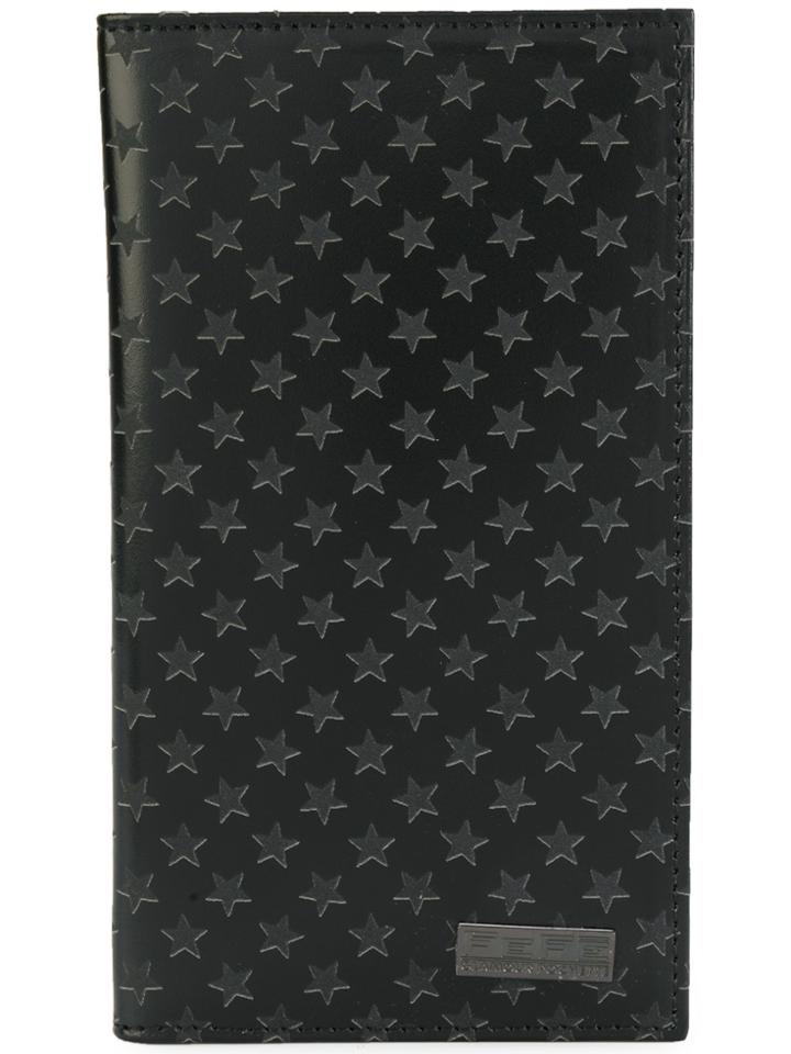 Fefè Star Print Wallet - Black