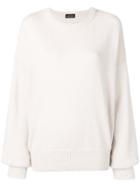 Roberto Collina Dropped Shoulder Jumper - Neutrals