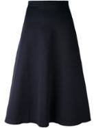 Être Cécile A-line Midi Skirt, Women's, Size: Large, Blue, Viscose/polyurethane