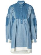 Sacai Dungaree Dress, Women's, Size: 1, Blue, Cotton
