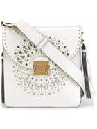 Furla Cut-off Detailing Crossbody Bag, Women's, Nude/neutrals, Calf Leather