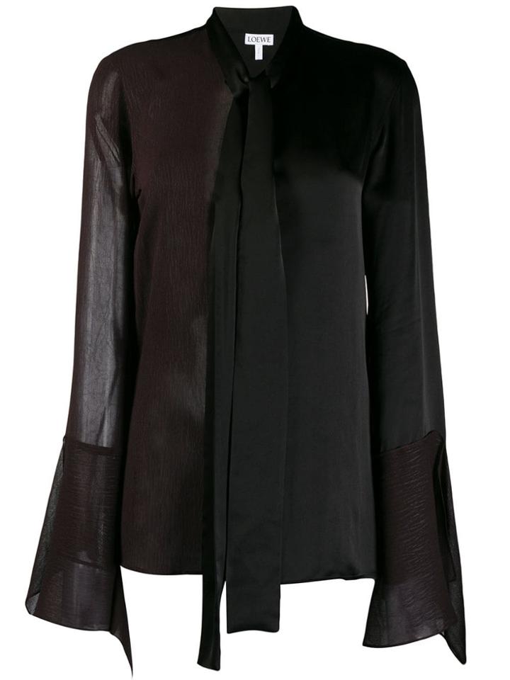 Loewe Lavaliere Blouse - Black