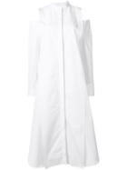 Maison Rabih Kayrouz Cold-shoulder Flared Dress - White