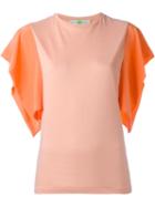 Stella Mccartney Wide Sleeve Top, Women's, Size: 40, Yellow/orange, Cotton/silk
