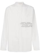 Isabel Benenato Heartbeat Motif Shirt - White