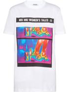 Miu Miu Printed Jersey T-shirt - White