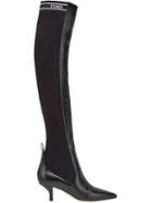 Fendi Rockoko Thigh-high Boots - F07lv-black+black White