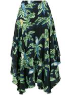 Stella Mccartney Asymmetric Ruffle Skirt - Multicolour