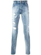 Philipp Plein Artistic Jeans, Men's, Size: 32, Blue, Cotton/spandex/elastane