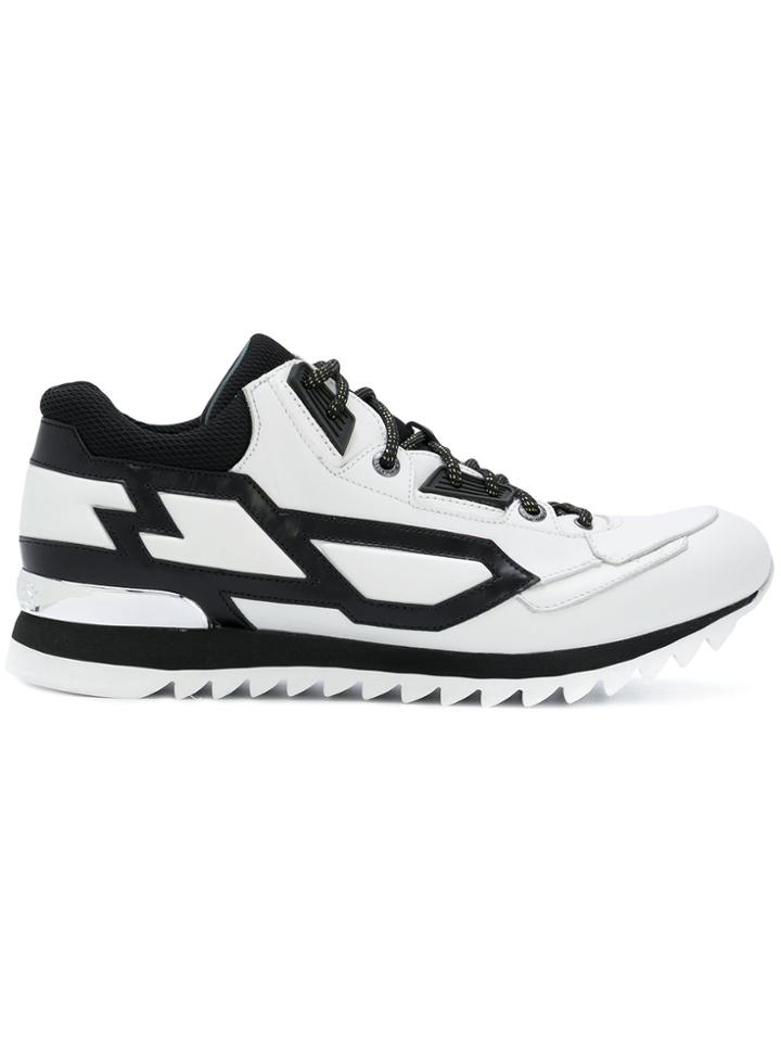 Les Hommes Running Sneakers - White