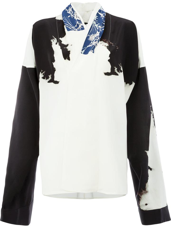 Haider Ackermann - Printed Blouse - Women - Silk - S, White, Silk