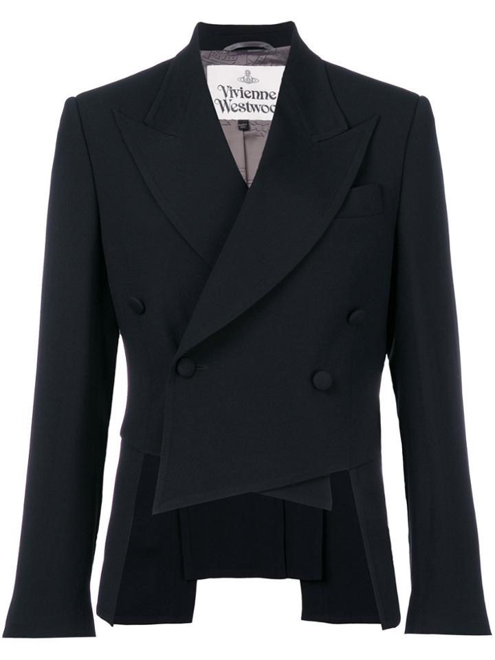 Vivienne Westwood Double Breasted Cropped Jacket - Black