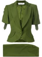 Christian Dior Vintage Skirt Suit - Green