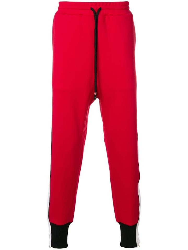Maison Mihara Yasuhiro Colour Block Track Pants - Red
