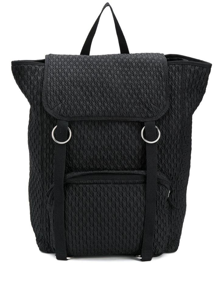 Raf Simons Textured Back Pack - Black