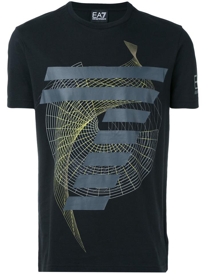 Emporio Armani - Graphic Printed T-shirt - Men - Cotton - Xl, Black, Cotton
