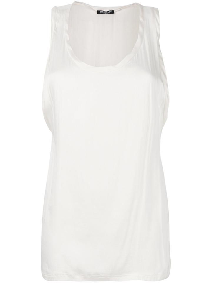 Balmain Vintage Classic Tank - White