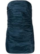 Yves Saint Laurent Pre-owned 1970's Silk Draped Corset - Blue