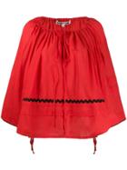 Mcq Alexander Mcqueen Bohemian Cape - Red