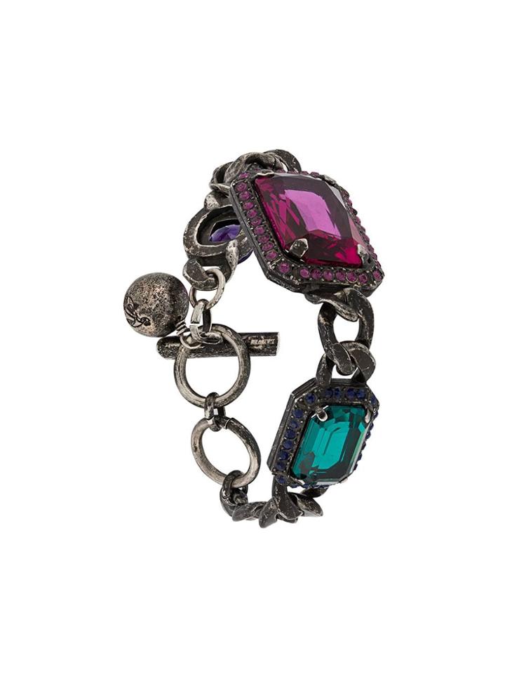 Lanvin Vintage 2000's Stones Bracelet - Silver