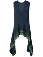 Altuzarra Asymmetric Longline Tank Top - Blue