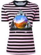 Givenchy Stripe 'full Moon' T-shirt - Pink & Purple