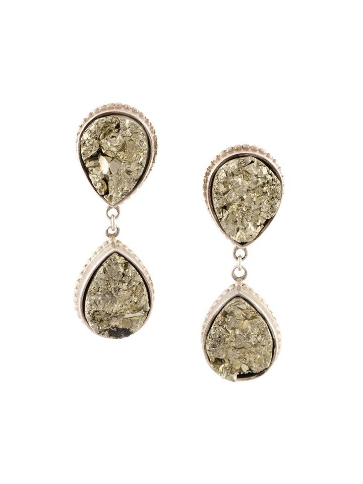 Marlo Laz 'totem Pear' Earrings, Women's, Yellow/orange