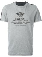 Belstaff Contrast Logo T-shirt, Men's, Size: L, Grey, Cotton