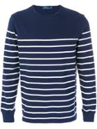 Polo Ralph Lauren Striped Crewneck Pullover - Blue