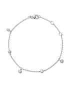 De Beers 18kt White Gold My First De Beers Five Diamond Bracelet