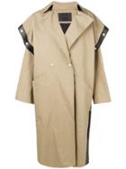 Givenchy Square-shoulder Oversized Trench Coat - Nude & Neutrals