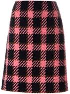 Marni Checked Skirt, Women's, Size: 42, Black, Cotton/wool