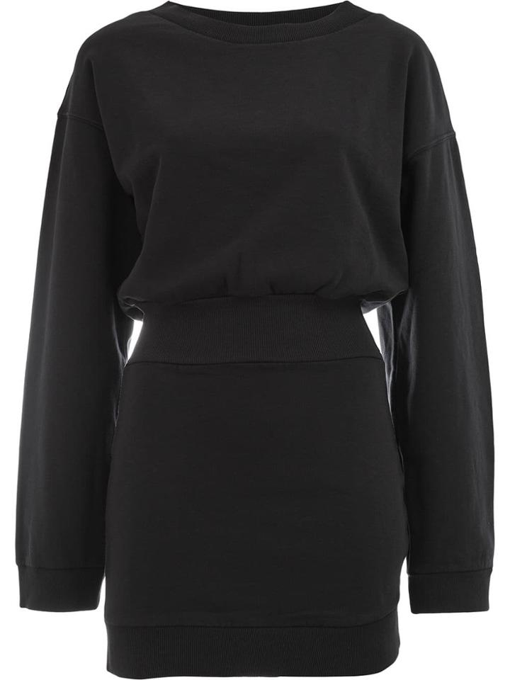 Faith Connexion Sweatshirt Mini Dress - Black