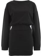 Faith Connexion Sweatshirt Mini Dress - Black