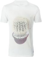 Paul Smith Jeans Cactus Print T-shirt, Men's, Size: Xl, White, Cotton