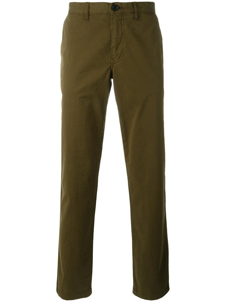Ps By Paul Smith Classic Chinos, Men's, Size: 28/30, Green, Cotton/spandex/elastane