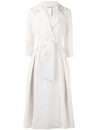 Max Mara - Wrap Front Rain Coat - Women - Cotton - 42, Nude/neutrals, Cotton