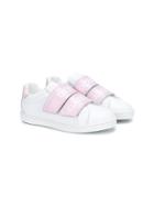 Dolce & Gabbana Kids Teen Logo Strap Sneakers - White