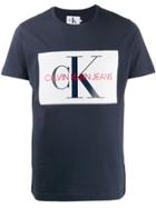 Calvin Klein Jeans Square Logo Print T-shirt - Blue