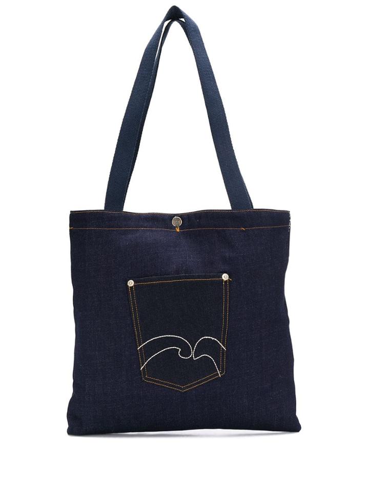 Société Anonyme Front Pocket Tote Bag - Blue