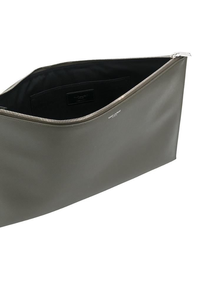 Saint Laurent Paris Document Holder - Green