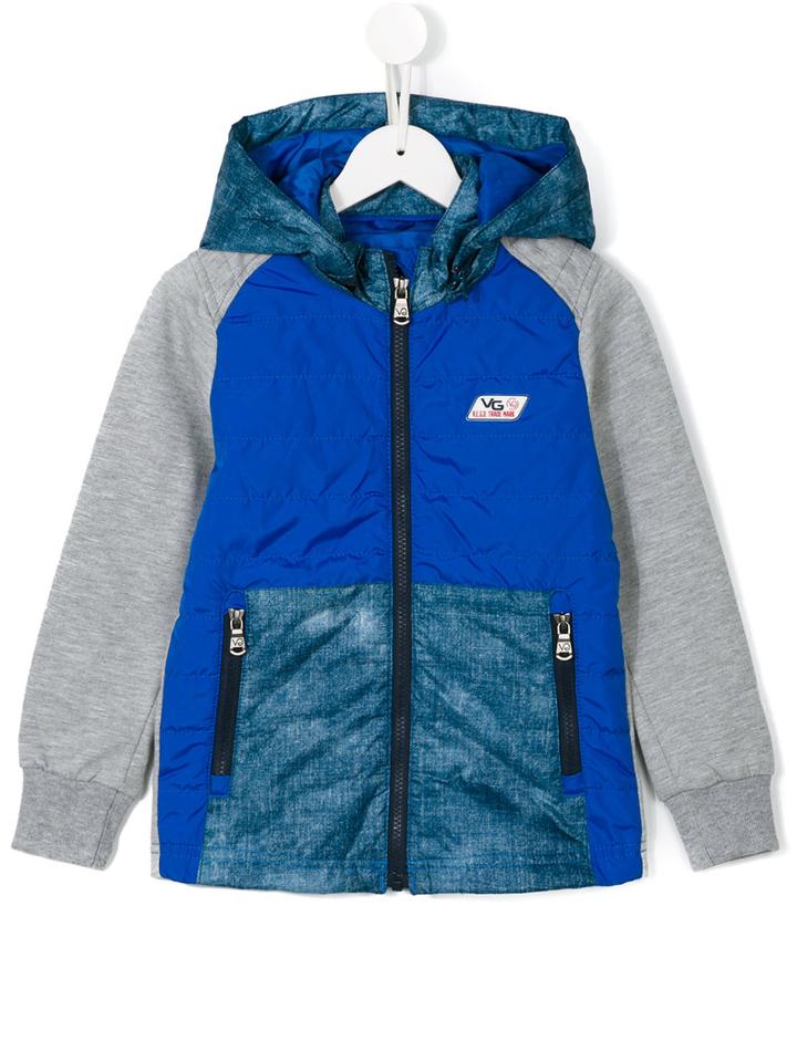 Vingino Panelled Hooded Jacket, Boy's, Size: 8 Yrs, Blue