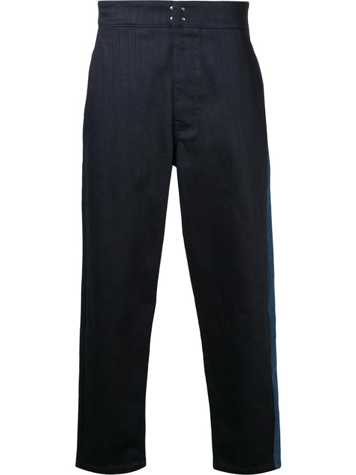 Raf Simons Vertical Panel Loose-fit Jeans - Blue