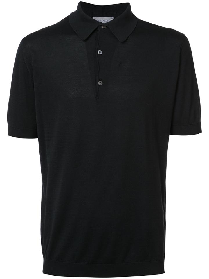 Versus Lion Print Polo Shirt - Black