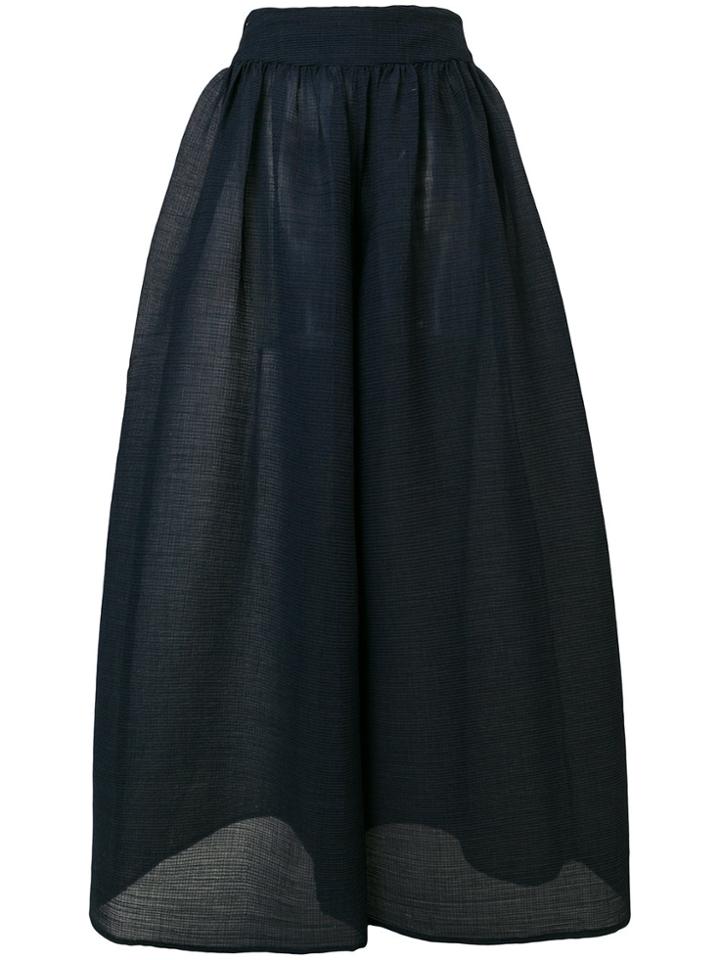 Fendi Vintage High Rise Wide-legged Trousers - Blue