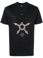 Les Hommes Embellished T-shirt - Black