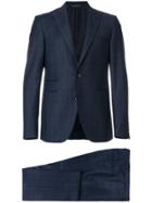 Tagliatore Checked Two-piece Suit - Blue